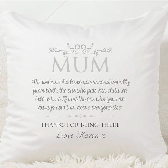 Mum Definition Cushion - Fizzy Strawberry Gifts