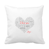 I Love You 100 Cushion - Fizzy Strawberry Gifts