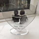 Mother's Day Photo Acrylic Freestanding Heart - Fizzy Strawberry Gifts