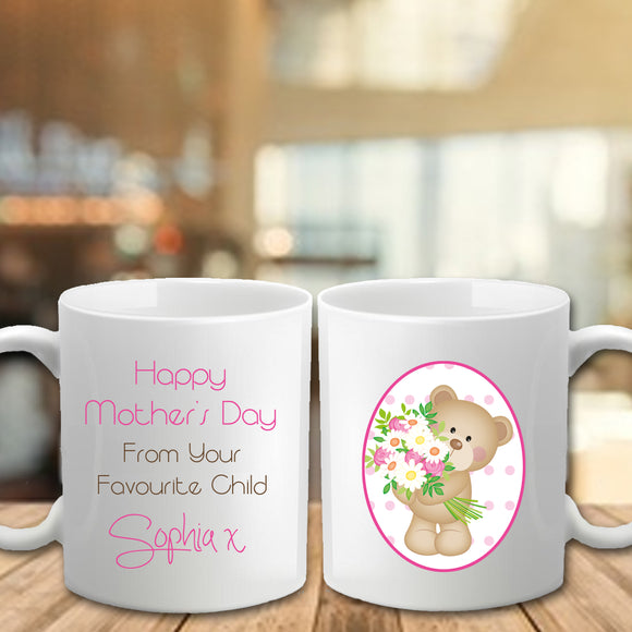 Mother's Day Mug - Favourite Child - Fizzy Strawberry Gifts