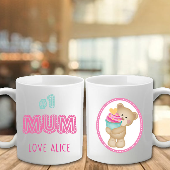 Mother's Day Mug - Number 1 Mum - Fizzy Strawberry Gifts