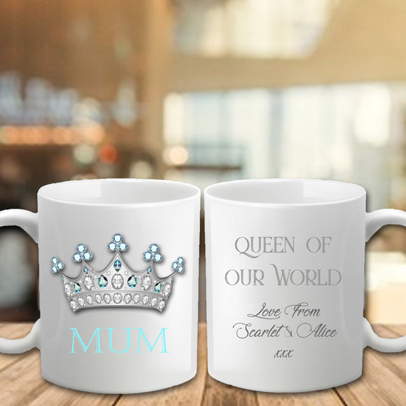 Mother's Day Mug - Queen Mum - Fizzy Strawberry Gifts