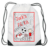 Personalised P.E. Kit Bag - Fizzy Strawberry Gifts