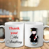 Personalised Thank You Teacher Mug - Graduate Boy - Fizzy Strawberry Gifts