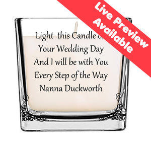 Wedding Day Candle - Fizzy Strawberry Gifts