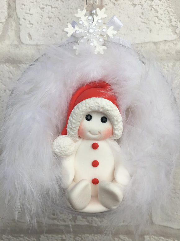 Snowman Christmas Bauble - Fizzy Strawberry Gifts