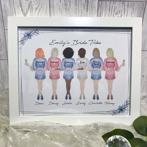 Personalised Thank you Bridesmaid Bride Tribe Frame