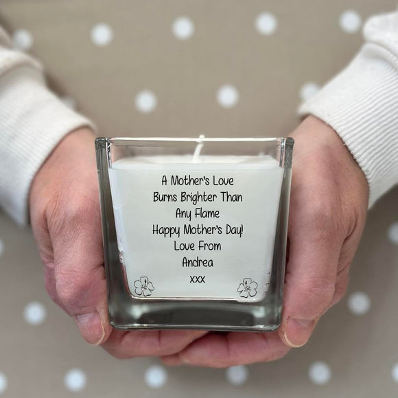Personalised Mother's Day Candle