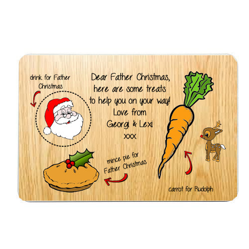 Personalised Christmas Eve Placemat - Fizzy Strawberry Gifts