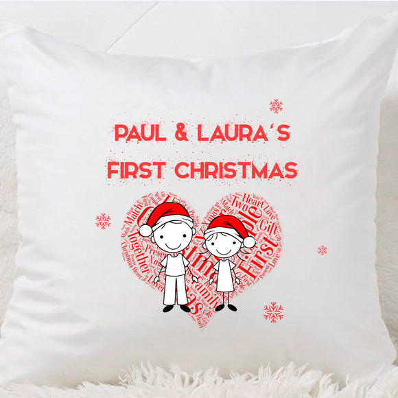 Our First Christmas Cushion