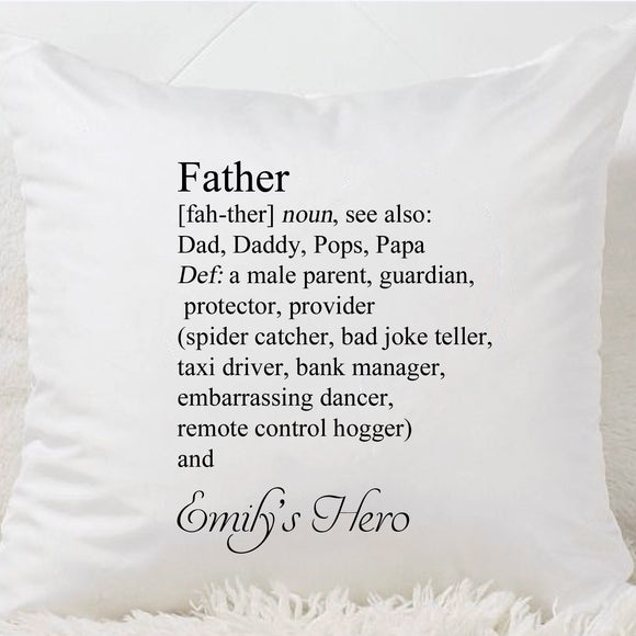 The Definition Of My Dad Cushion