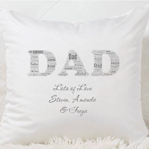Dad Wordcloud Cushion
