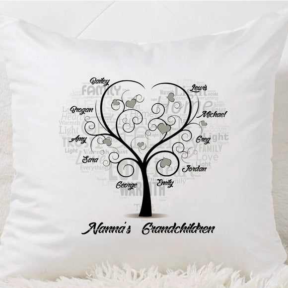 Family Tree Cushion (10 Names)