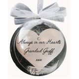 Personalised Christmas Ornaments Remembrance Memorial In Memory Tree Bauble Feather Any Name or Wording