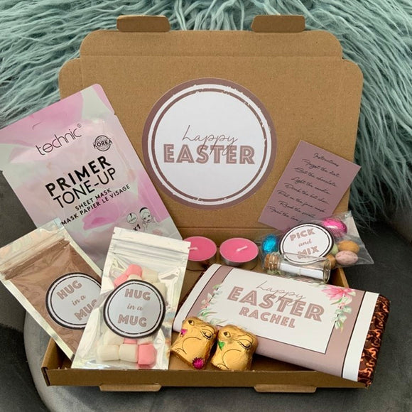 Personalised Gift Letterbox Chocolate Easter Gift Pamper Spa Day Self Care Package Lockdown Hug In A Box Birthday
