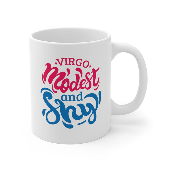 Virgo Modest And Shy Personalised Mug September Birthday Gift Star Sign Horoscope