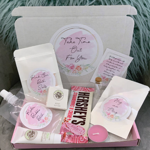 Personalised Mother’s Day Gift Relax Bath Mini Spa Box Self Care Gift For Her Pamper Box Package Hug In A Box Friend March Birthday Gift