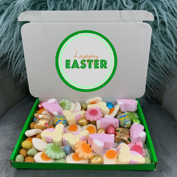 Personalised Easter Sweet Gifts For Kids Children Easter Treat For Boys For Girls Sweets Chocolates Hamper Grandad Son Daughter Grandma Nana