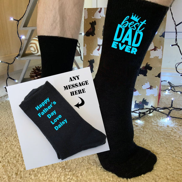 Personalised Fathers Day Gifts For Dad Gemini Gift For Him May Birthday Gift Unique Father's Day Present Grandad Dad Daddy Message Socks