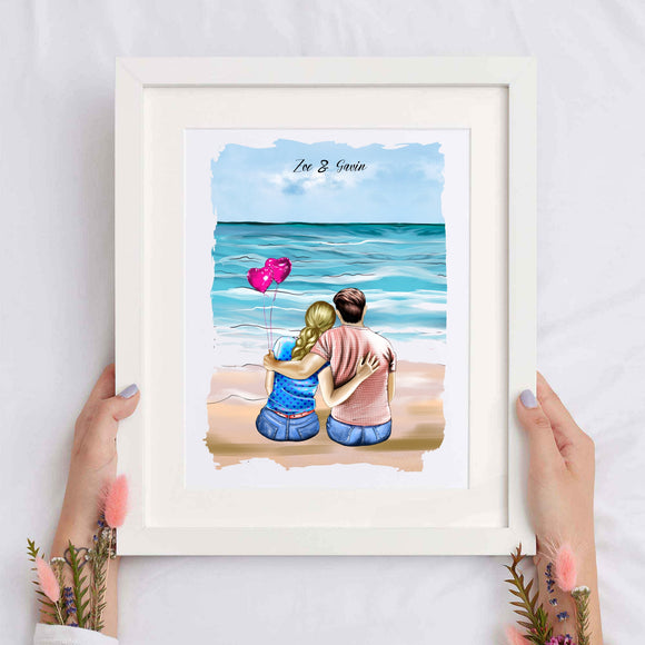 Personalised Family Gift Box Frame Couple Family Of Two Friendship Gift Birthday Present Christmas SelfCare Gift Thank you Appreciation Gift
