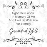 Personalised Memorial Candle Keepsake Present Gift In Loving Memory Candle Remembrance Gift Grief Loss Present Remember A Loved One