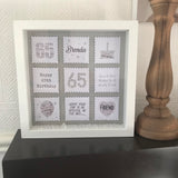 Birthday Squares Silver Frame - Fizzy Strawberry Gifts