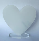 Christmas Photo Acrylic Freestanding Heart (Small) - Fizzy Strawberry Gifts
