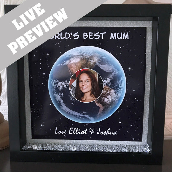 World's Best Mum or Nan Frame - Fizzy Strawberry Gifts