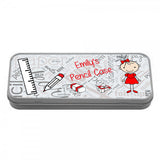 Personalised Girls Pencil Tin - Fizzy Strawberry Gifts