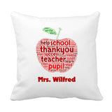 Thank you Teacher Cushion (Apple) - Fizzy Strawberry Gifts