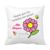 Thank you Teacher Cushion (Grow) - Fizzy Strawberry Gifts
