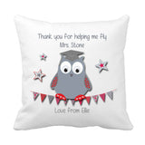 Thank you Teacher Cushion (Fly) - Fizzy Strawberry Gifts