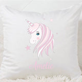 Unicorn Head Cushion (Pink)